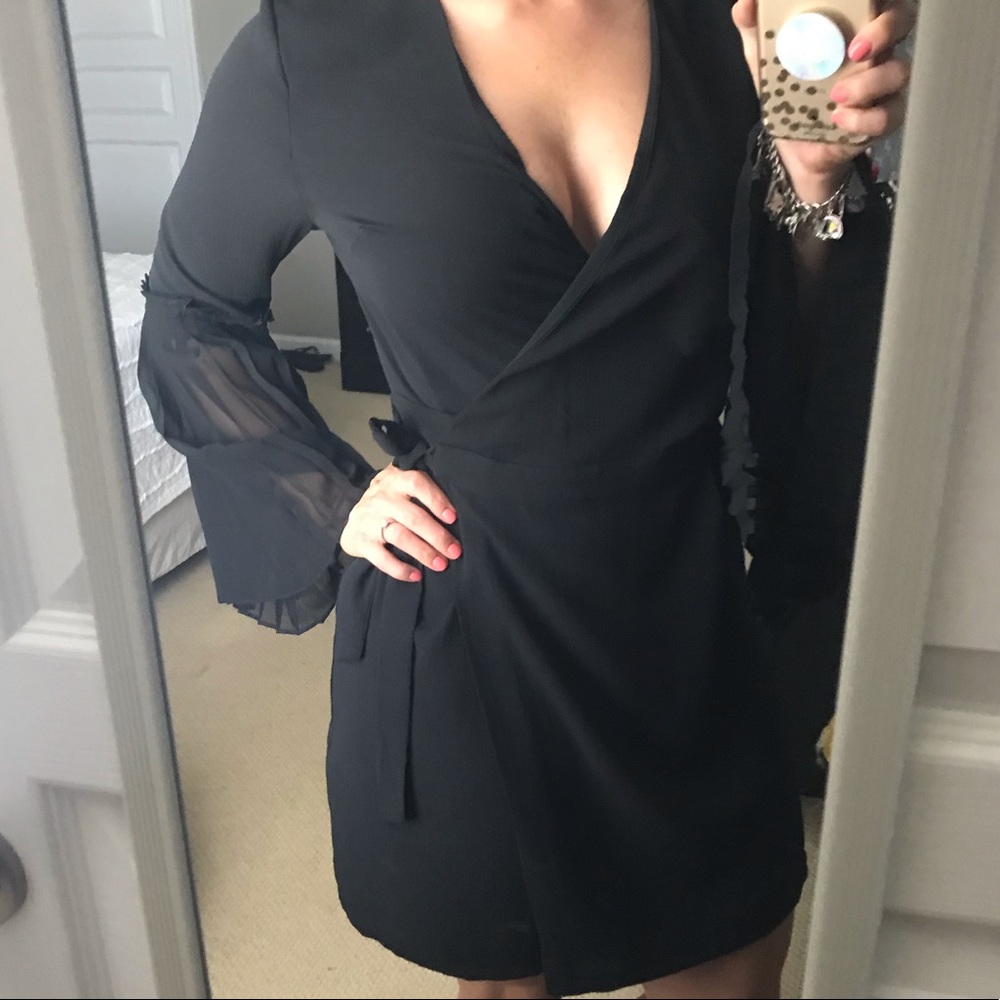 Black Wrap Dress